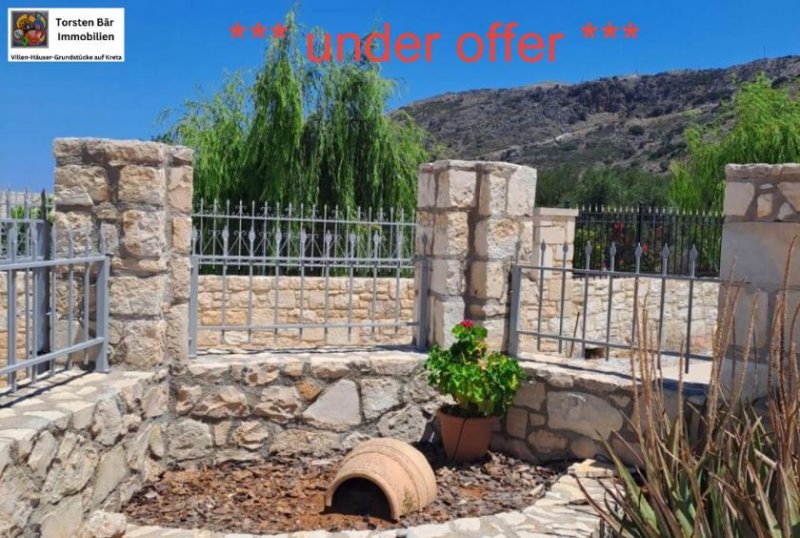 Drapanos Kreta, Drapanos Freistehender Steinbungalow mit 3 Schlafzimmern und 2 Bädern, großem Garten und Meerblick.*** under offer ***